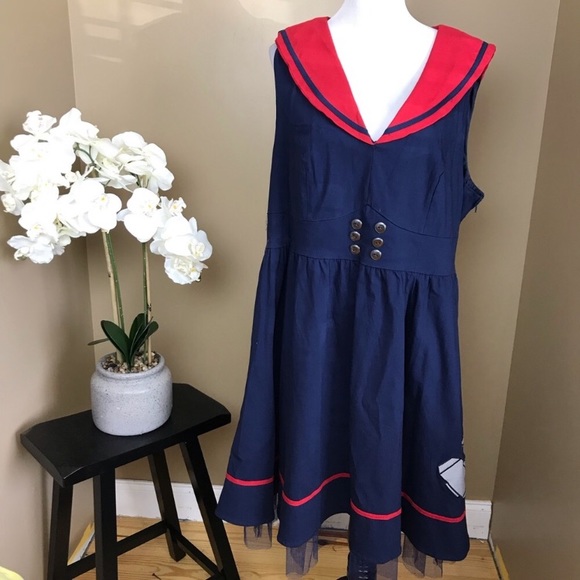 Marvel Dresses & Skirts - Marvel Her Universe Red & Blue Thor Sailor Dress